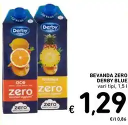 Spazio Conad Bevanda zero derby blue vari tipi, offerta