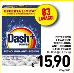 Spazio Conad Detersivo lavatrice tecnologia anti-residui dash power offerta