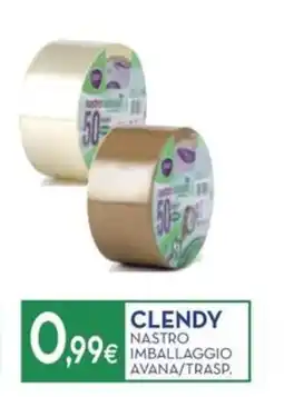 Proshop Clendy nastro imballaggio avana/trasp. offerta