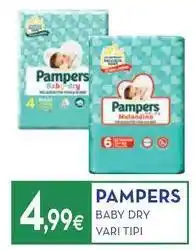 Proshop Pampers baby dry vari tipi offerta