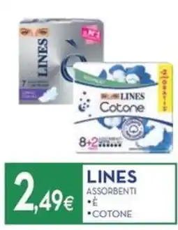 Proshop Lines assorbenti offerta