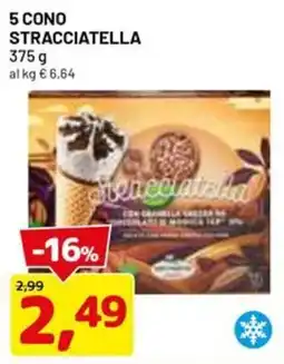 DPiù 5 cono stracciatella offerta