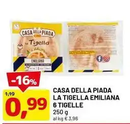 DPiù Casa della piada la tigella emiliana 6 tigelle offerta