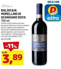 DPiù Baldicaia morellino di scansano DOCG offerta