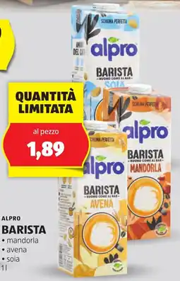 ALDI Alpro barista offerta
