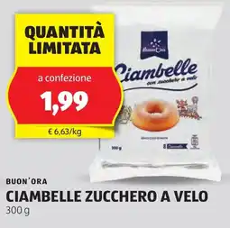 ALDI Buon'ora ciambelle zucchero a velo offerta