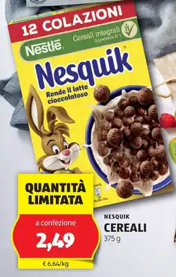 ALDI Nesquik cereali offerta