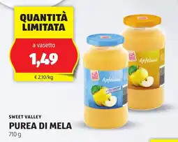 ALDI Sweet valley purea di mela offerta