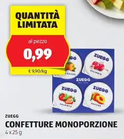 ALDI Zuegg confetture monoporzione offerta