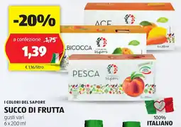 I colori del sapore succo di frutta