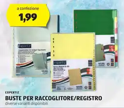 ALDI Expertiz buste per raccoglitore/registro offerta