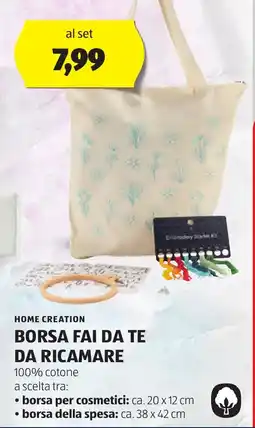 ALDI Home creation borsa fai da te da ricamare offerta