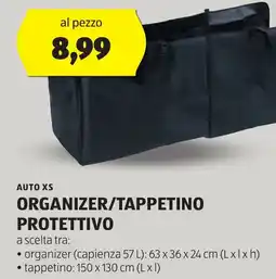 ALDI Auto xs organizer/tappetino protettivo offerta
