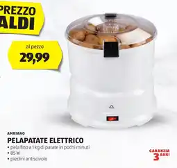 ALDI Ambiano pelapatate elettrico offerta