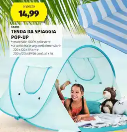 ALDI Crane tenda da spiaggia pop-up offerta