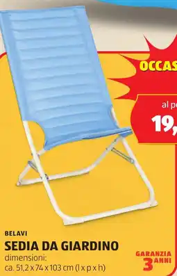ALDI Belavi sedia da giardino offerta