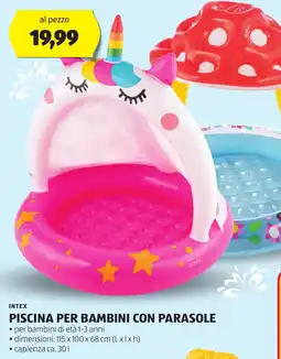 ALDI Intex piscina per bambini con parasole offerta