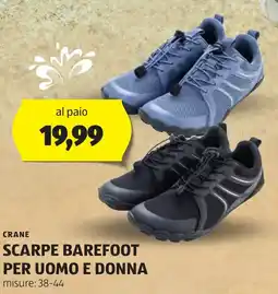 ALDI Crane scarpe barefoot per uomo e donna offerta