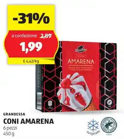 ALDI Grandessa coni amarena offerta
