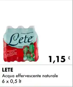Iper Tosano LETE Acqua effervescente naturale offerta
