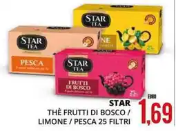 Mazzeo Giocattoli Star thè frutti di bosco / limone / pesca 25 filtri offerta