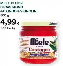 Coop Miele di fiori di castagno jalongo & vignolini offerta