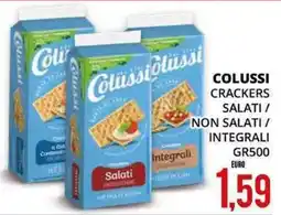 Mazzeo Giocattoli Colussi crackers salati / non salati / integrali offerta