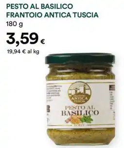 Coop Pesto al basilico frantoio antica tuscia offerta