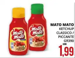 Mazzeo Giocattoli Mato mato ketchup classico / piccante offerta