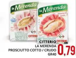 Mazzeo Giocattoli Citterio la merenda prosciutto cotto / crudo offerta