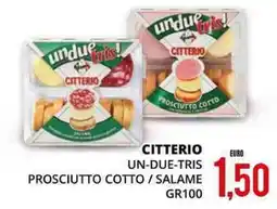 Mazzeo Giocattoli Citterio un-due-tris prosciutto cotto / salame offerta