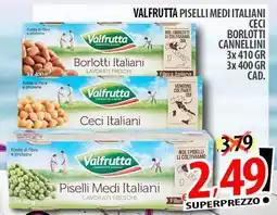 Il Genio Supermercato Valfrutta piselli medi italiani ceci borlotti cannellini offerta