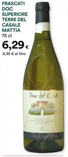 Coop Frascati doc superiore terre del casale mattia offerta