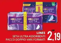 Mazzeo Giocattoli Lines seta ultra assorbenti pacco doppio vari formati offerta