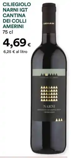 Coop Ciliegiolo narni igt cantina dei colli amerini offerta