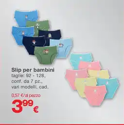 KiK Slip per bambini offerta