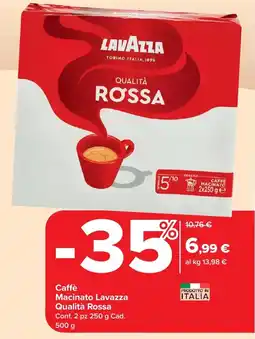 Carrefour Market Caffè Macinato Lavazza Qualità Rossa offerta