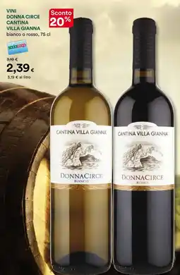 Coop Vini donna circe cantina villa gianna offerta