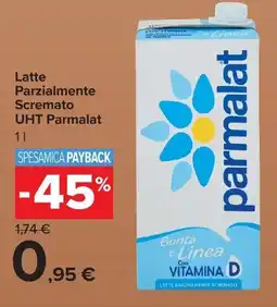 Carrefour Market Latte Parzialmente Scremato UHT Parmalat offerta