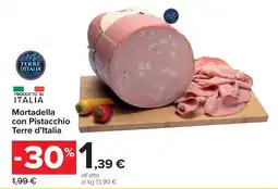 Carrefour Market Mortadella con Pistacchio Terre d'Italia offerta