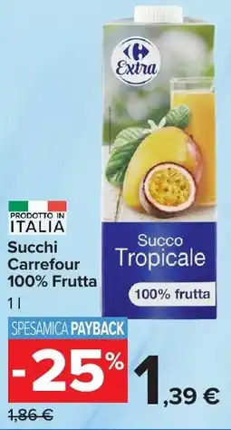 Carrefour Market Succhi Carrefour 100% Frutta offerta