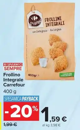 Carrefour Market Frollino Integrale Carrefour offerta