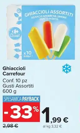 Carrefour Market Ghiaccioli Carrefour offerta