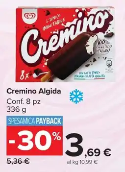 Carrefour Market Cremino Algida offerta
