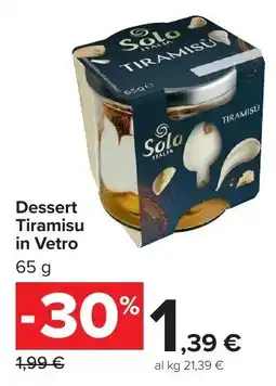 Carrefour Market Dessert Tiramisu in Vetro offerta