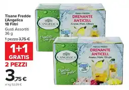 Carrefour Market Tisane Fredde L'Angelica 18 Filtri offerta