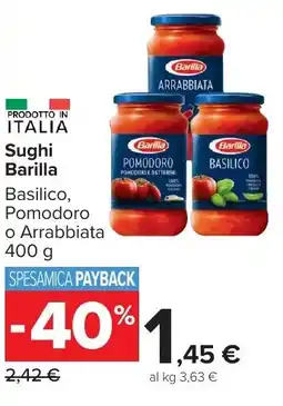 Carrefour Market Sughi Barilla offerta