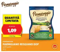 ALDI Parmareggio parmigiano reggiano dop grattugiato offerta