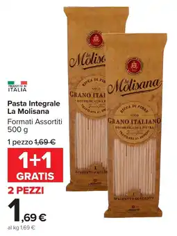 Carrefour Market Pasta Integrale La Molisana offerta
