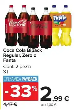 Carrefour Market Coca Cola Bipack Regular, Zero o Fanta offerta